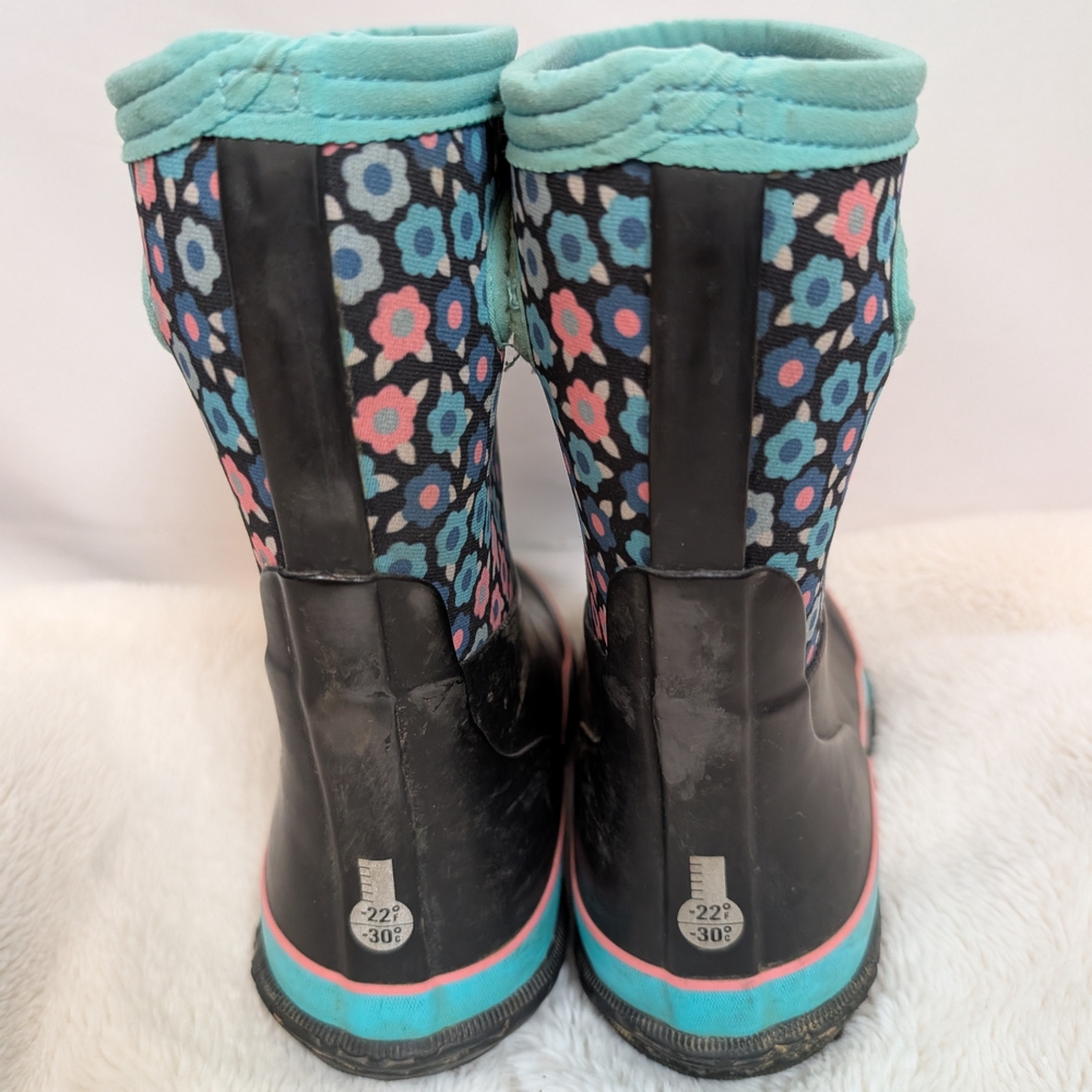 Bogs Boots Girls Size 3 Floral K Grasp Flowers  Flaw - Picture 4 of 12